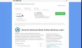 
							         Amarillo National Bank Online Banking Login - CC Bank								  
							    