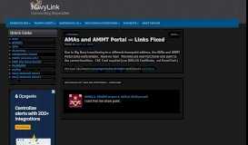 
							         AMAs and AMMT Portal — Links Fixed | NavyLink								  
							    