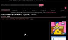 
							         Amateur Xxx Sex Website Without Registration Requierd ...								  
							    