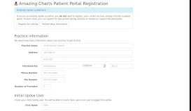 
							         Amazing Charts Patient Portal Registration								  
							    