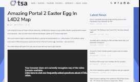 
							         Amazing Portal 2 Easter Egg In L4D2 Map – TheSixthAxis								  
							    