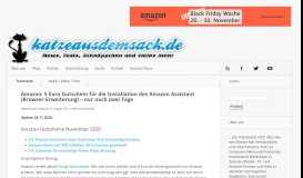 
							         Amazon: 5 Euro Gutschein für die Installation des Amazon Assistant ...								  
							    