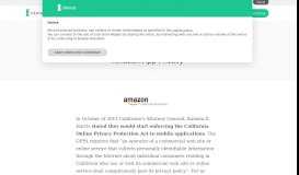 
							         Amazon App Privacy - - Iubenda								  
							    