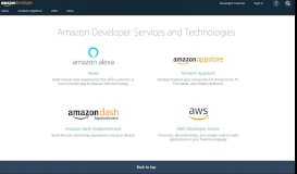
							         Amazon Developer Services								  
							    