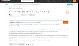 
							         Amazon Fire - InTune - Company Portal App - Azure Forum ...								  
							    
