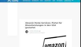 
							         Amazon Home Services: Portal für Dienstleistungen in den USA ...								  
							    