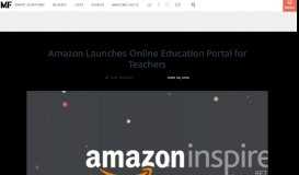 
							         Amazon Launches Online Education Portal for Teachers | Mental Floss								  
							    