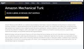 
							         Amazon Mechanical Turk								  
							    