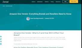 
							         Amazon One Vendor: The Complete Overview For Brands Selling 1P ...								  
							    