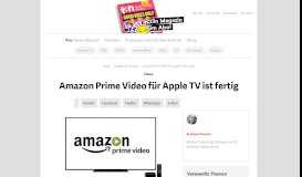 
							         Amazon Prime Video für Apple TV ist fertig - t3n								  
							    