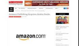 
							         Amazon Publishing Launches New Author and Agent Portal | The ...								  
							    