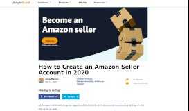 
							         Amazon Seller Registration: How to Sell on Amazon [2018 Guide]								  
							    