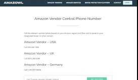 
							         Amazon Vendor Central Phone Number | Amazowl								  
							    