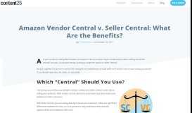 
							         Amazon Vendor Central v. Seller Central: What Are the Benefits ...								  
							    