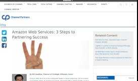 
							         Amazon Web Services: 3 Steps To Partnering Success								  
							    