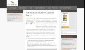 
							         Amazon wird zum Coupon-Portal - Netz24.biz								  
							    