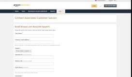 
							         Amazon.com Associates Central - Associates Contact Form								  
							    