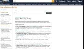 
							         Amazon.com Help: About Amazon Prime								  
							    