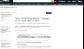 
							         Amazon.com Help: Make a Payment on an Amazon Store ...								  
							    