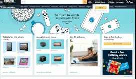 
							         Amazon.com: Online Shopping for Electronics, Apparel ...								  
							    