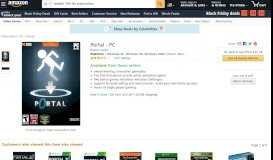 
							         Amazon.com: Portal - PC: Video Games								  
							    