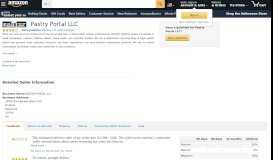 
							         Amazon.com Seller Profile: Pastry Portal LLC								  
							    