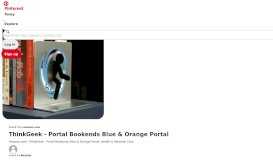 
							         Amazon.com: ThinkGeek - Portal Bookends Blue & Orange Portal ...								  
							    