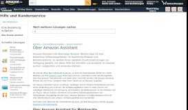 
							         Amazon.de Hilfe: Über Amazon Assistant								  
							    