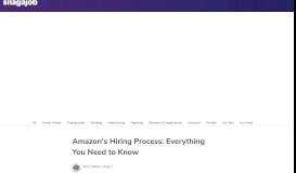 
							         Amazon's hiring process | Snagajob								  
							    