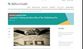 
							         Amazon's Taking Another Bite of the Publishing Pie - The Authors Guild								  
							    