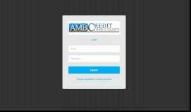 
							         AMB Credit Consultants - Log in								  
							    