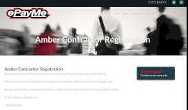 
							         Amber Contractor Registration - ePayMe								  
							    