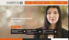 
							         Amberton University | Affordable, Flexible Education Designed for Adults								  
							    