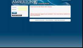 
							         Amberton University eCourse Portal								  
							    