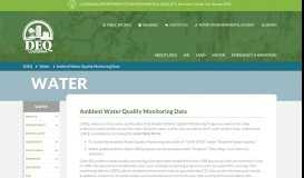 
							         Ambient Water Quality Monitoring Data | Louisiana Department of ...								  
							    