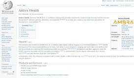 
							         Ambra Health - Wikipedia								  
							    