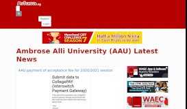 
							         Ambrose Alli University (AAU) Latest News - Myschool								  
							    