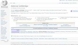 
							         Ambrose Lethbridge - Wikipedia								  
							    