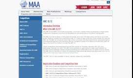 
							         AMC 10/12 | Mathematical Association of America								  
							    