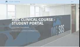 
							         AMC Clinical course - student portal - imgsos								  
							    