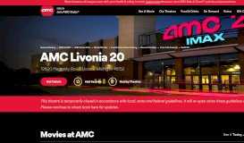 
							         AMC Livonia 20 - Livonia, Michigan 48152 - AMC Theatres								  
							    