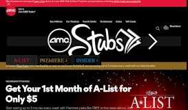 
							         AMC Stubs A-List - AMC Theatres								  
							    