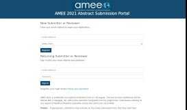 
							         AMEE Abstract Portal								  
							    