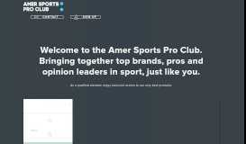 
							         Amer Sports Pro Club								  
							    