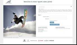 
							         Amer Sports sales portal								  
							    