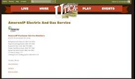
							         AmerenIP Electric And Gas Service - Village of North Utica								  
							    