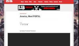 
							         America, meet PORTAL - Metal Injection								  
							    