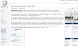 
							         American Airlines Flight 191 - Wikipedia								  
							    