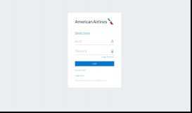 
							         American Airlines - Login								  
							    