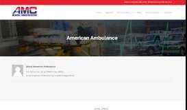 
							         American Ambulance – AMC Medical Transportation								  
							    